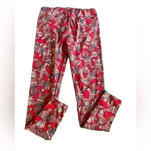 Lularoe TC  gingerbread men leggings! Worn once from ex retailer! .
